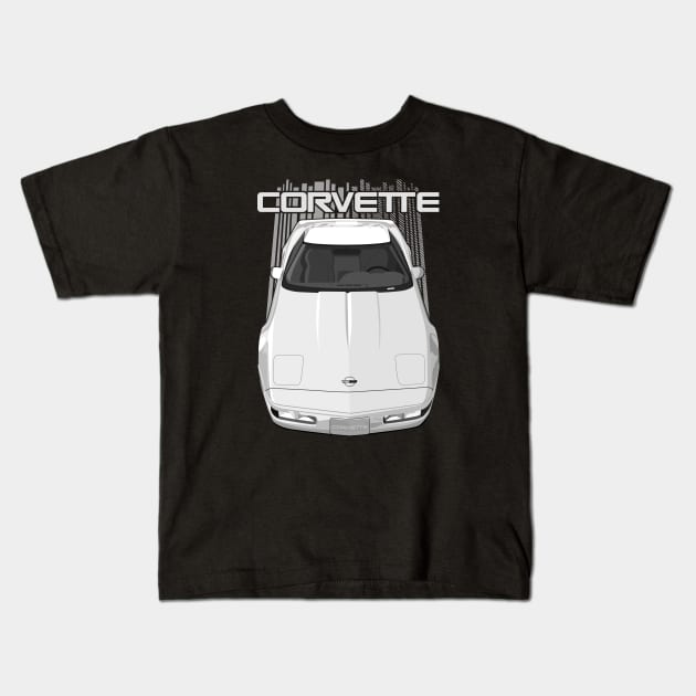 Corvette C4-white Kids T-Shirt by V8social